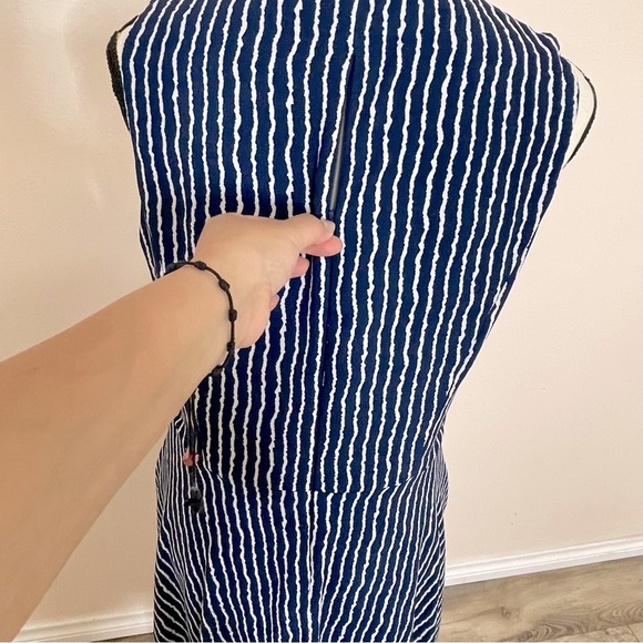 Gaby Skye Striped Dress Hankerchief Hem Size 12 - Picture 12 of 16